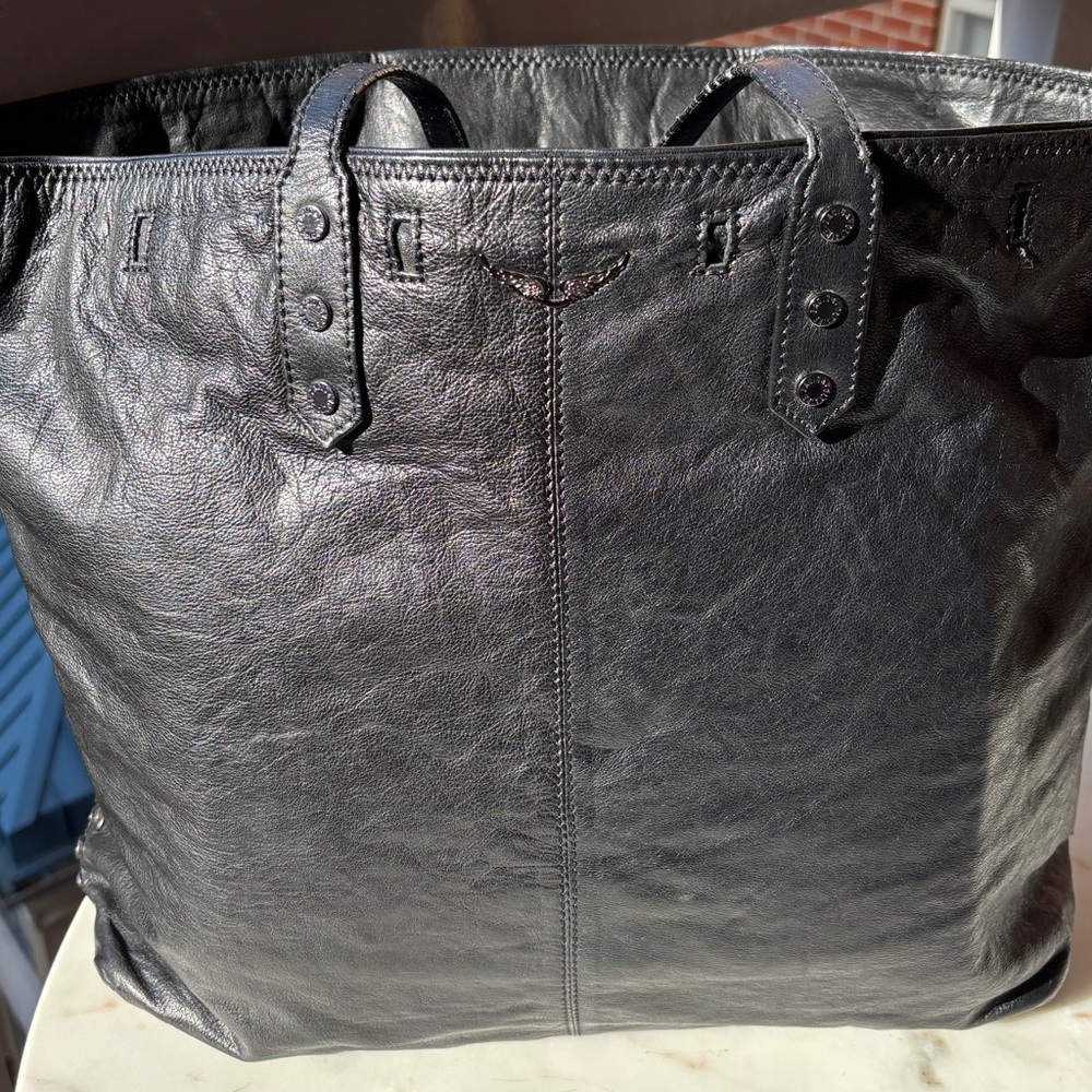 Zadig & Voltaire Black Leather Tote